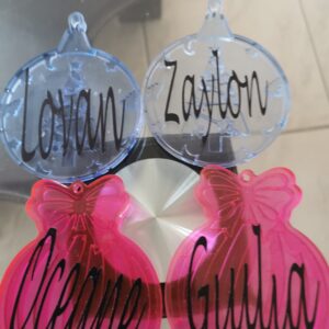 PERSONNALISATION BOULES DE NOEL AVEC PRENOM