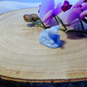 NOUVEAUTE VACHE SACREE EN AGATE BLEUE