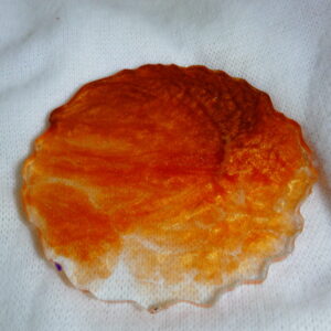 DESSOUS DE VERRE COULEUR MARRON CLAIR ORANGE