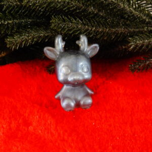FIGURINE PETIT CERF DE NOEL GRIS