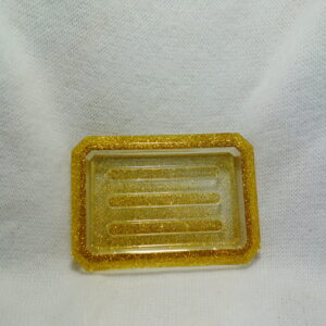 PORTE SAVON COULEUR OR PAILLETTES