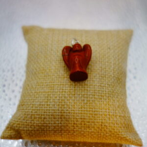 JASPE ROUGE PENDENTIF ANGE