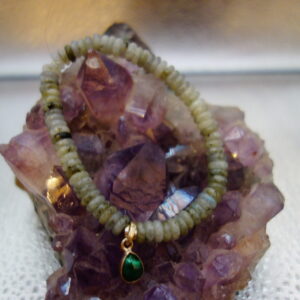LABRADORITE ET BRELOQUE MALACHITE