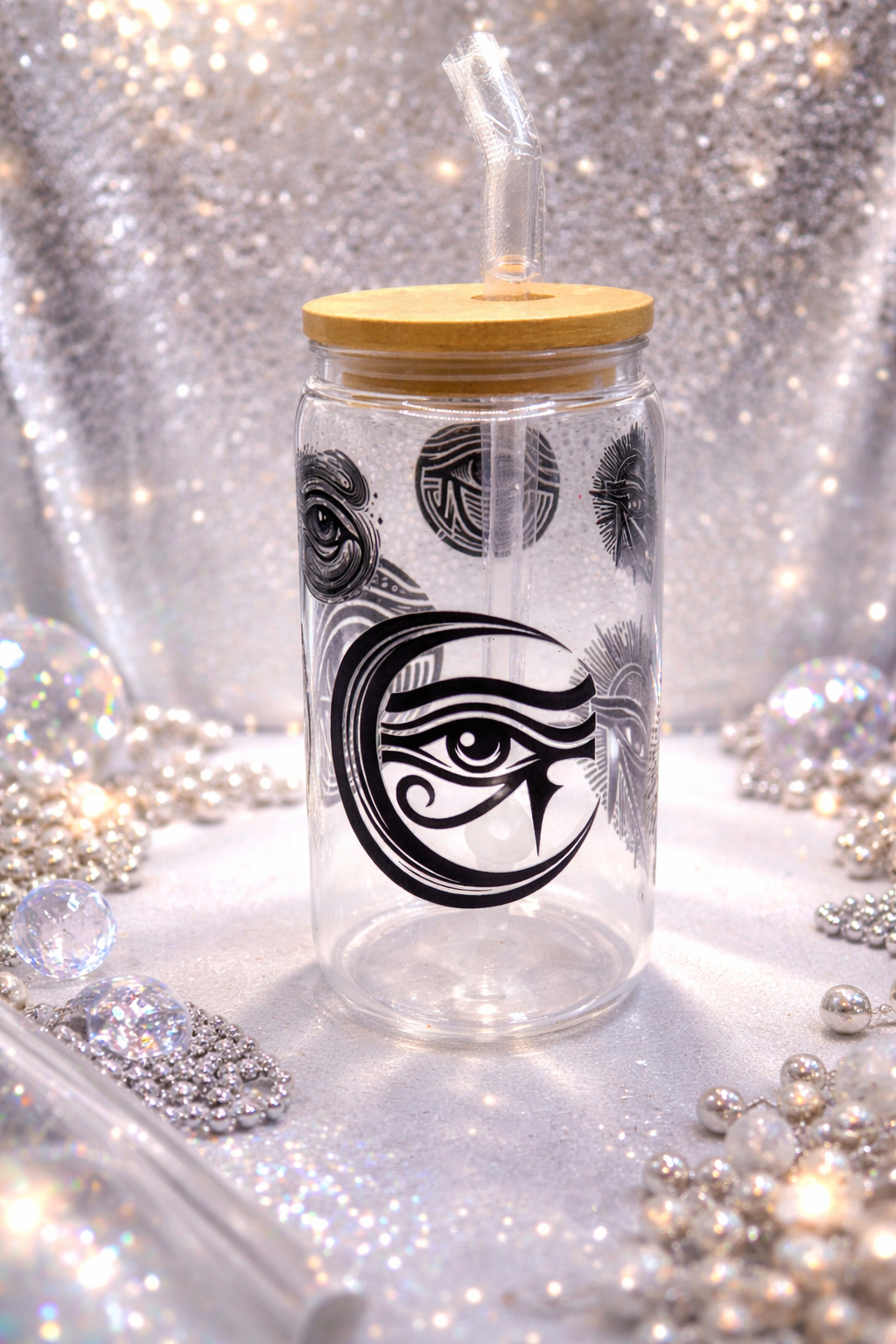 Gourde oeil d'horus en plastique dur