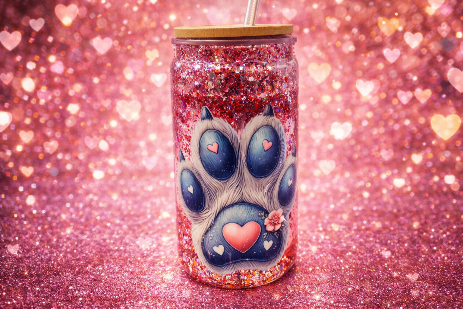 Gourde tumbler avec paillettes